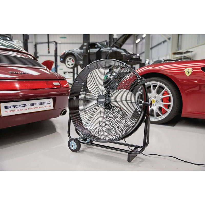 Draper 230V Drum Fan, 24"/610mm, 120W 70045 Draper - Dynamic Drive