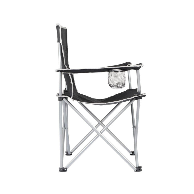 Bo-Camp Folding Chair Compact Steel Black Bo-Camp - Dynamic Drive