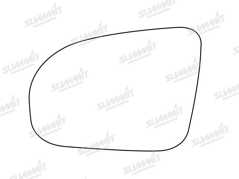 Summit Stick-On Standard Mirror Glass fits Vauxhall Corsa 93 to 00 LHS Summit - Dynamic Drive
