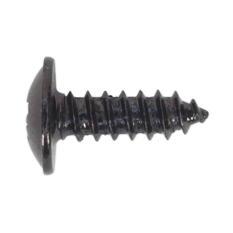 Sealey Self Tapping Screw 4.2 x 13mm Flanged Head Black Pozi Pack of 100 BST4213 Sealey - Dynamic Drive