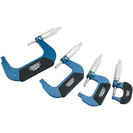 Draper Metric External Micrometer Set (4 Piece) 46607 Draper - Dynamic Drive