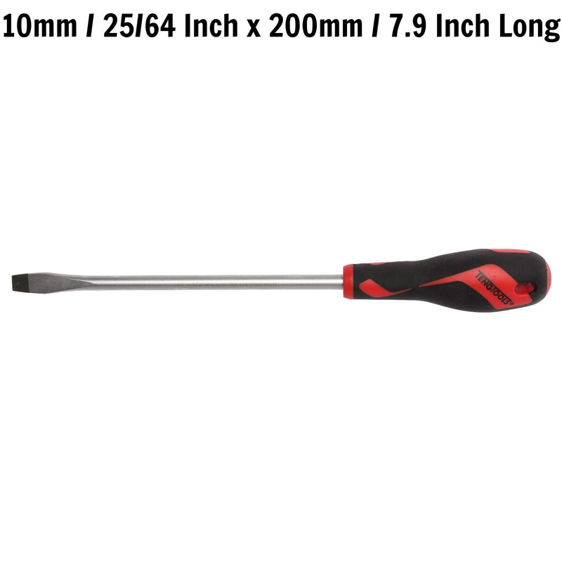 Teng Tools Flat Screwdriver 1.6 x 10.0 x 200mm XL Teng Tools - Dynamic Drive