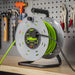 Sealey 50m Cable Reel with Thermal Trip 4 x 230V - Hi-Vis Green BCR50G Sealey - Dynamic Drive