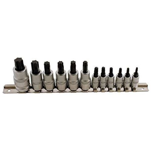 Laser Short Star Socket Bit Set 1/4"D, 3/8"D, 1/2"D 12pc 2196 Laser - Dynamic Drive