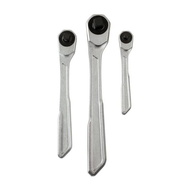 Laser Slim Handle Ratchet Set 1/4"D, 3/8"D, 1/2"D 3pc 7937 Laser - Dynamic Drive