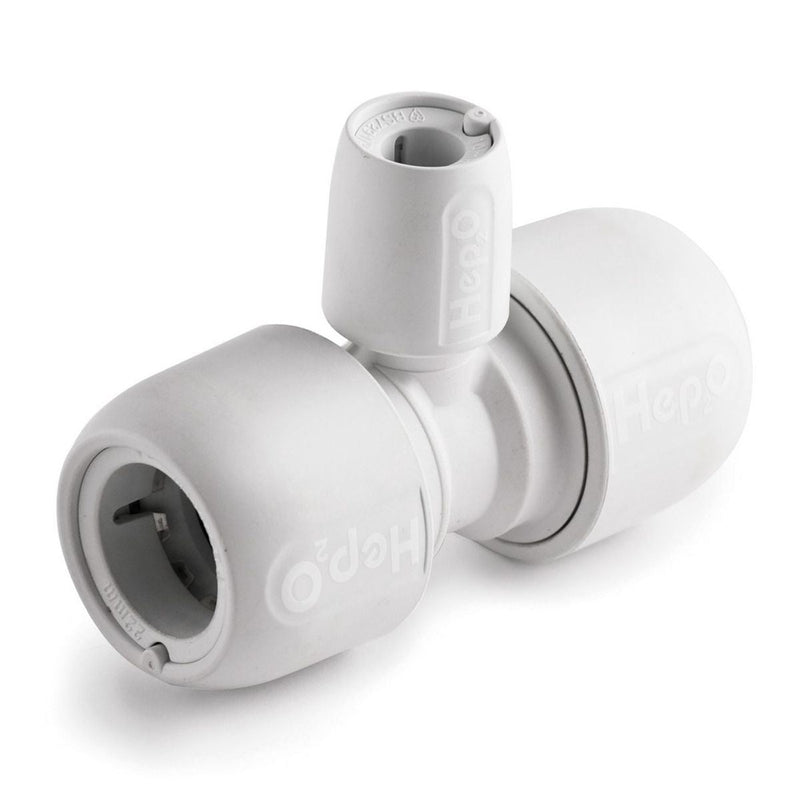 Hep2O Reduced Tee 22mm x 22mm x 15mm for Caravan/Motorhome Water System Hep2O - Dynamic Drive