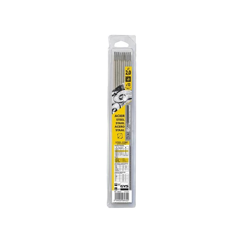 Gys Welding Rutile Electrodes Steel 2.0mm (Pack 13) GYS WELDING - Dynamic Drive