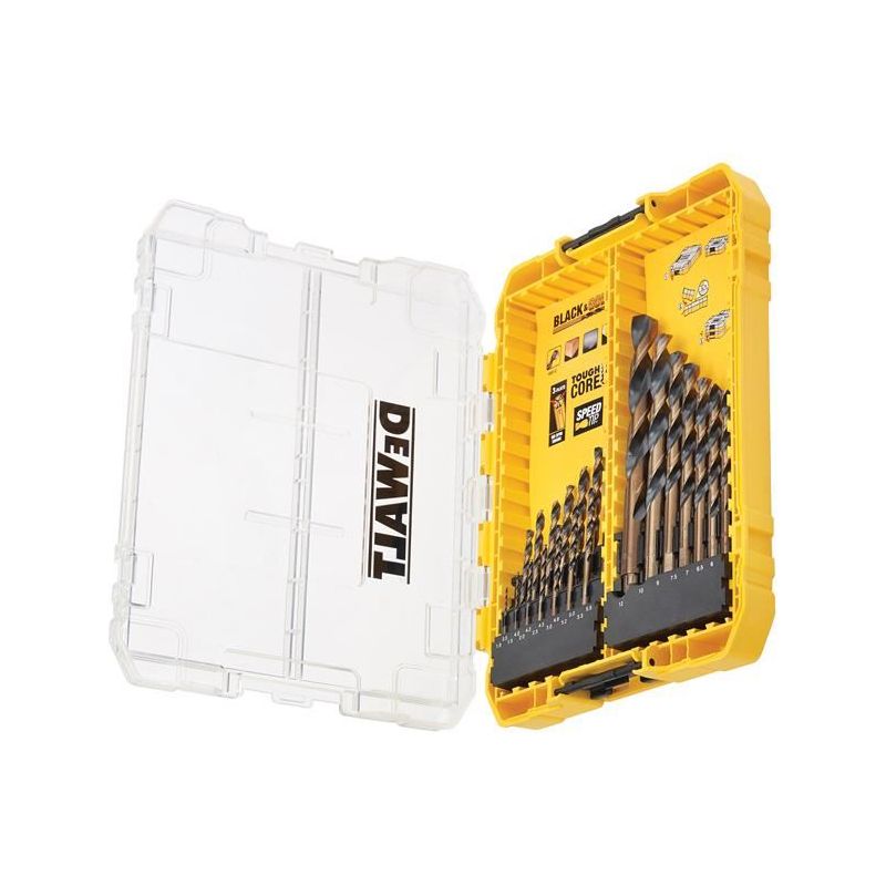 Dewalt Power Tools DT70755 BLACK&GOLD HSS Drill Set, 21 Piece DeWALT Power Tools - Dynamic Drive