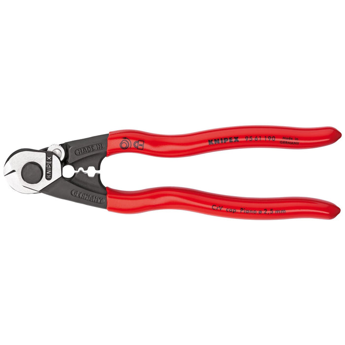 Draper Knipex Forged Wire Rope Cutters, 190mm 03047 Draper - Dynamic Drive