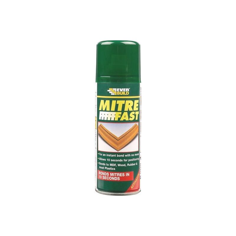 Everbuild Sika Mitre Fast Aerosol Activator 200ml Everbuild Sika - Dynamic Drive