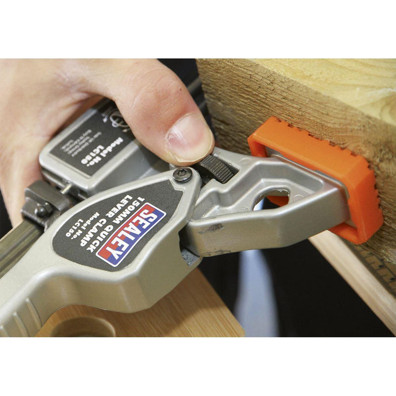 Sealey Quick Lever Clamp 150mm LC150 Sealey - Dynamic Drive
