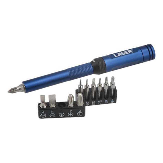 Laser Ratchet Screwdriver for Standard & Precision Bits 8244 Laser - Dynamic Drive