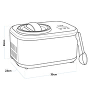 Baridi Automatic Churning Ice Cream Machine 1L - Black DH238 Baridi - Dynamic Drive