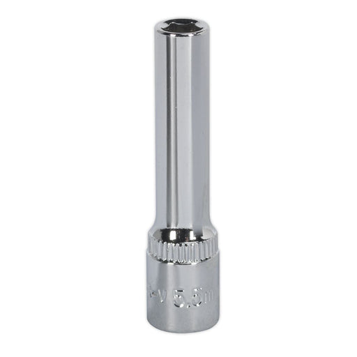 Sealey WallDrive Socket 5.5mm 1/4"Sq Drive Deep Fully Polished SP14055D Sealey - Dynamic Drive