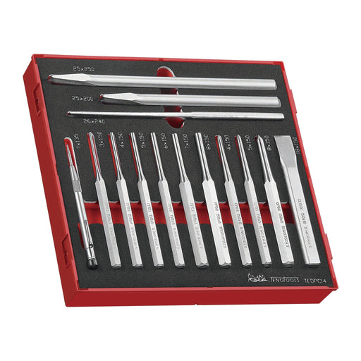 Teng Tools Punsch & Chisel Set FOAM2 14 Pieces Teng Tools - Dynamic Drive