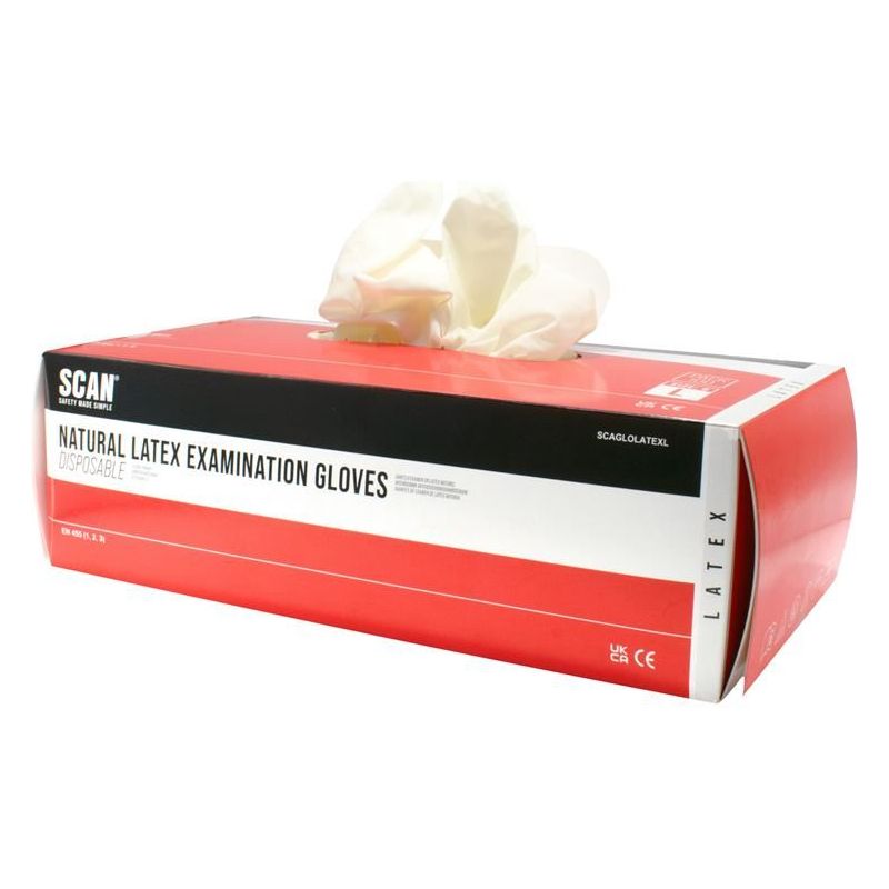 Scan Latex Gloves - Large (Box 100) Scan - Dynamic Drive