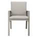 Dellonda Set of 4 Fusion Garden/Patio Aluminium Dining Chairs with Armrests - Light Grey Dellonda  - Dynamic Drive