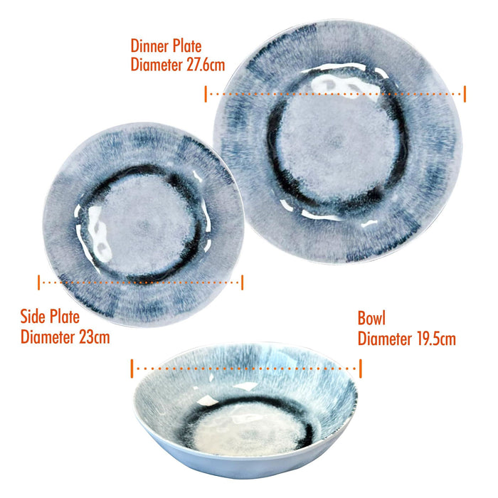 MDS1203 Liberty Linosa 12 Piece Melamine Dinner Set LL1397 Liberty Leisure UK - Dynamic Drive