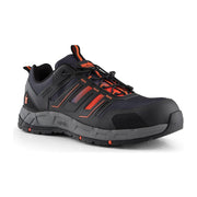 Scruffs Air Safety Trainer Black/Orange Size 10 / 44 Scruffs - Dynamic Drive