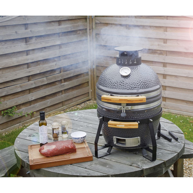Dellonda Deluxe 16"(40cm) Ceramic Kamado Style BBQ DG158 Dellonda - Dynamic Drive