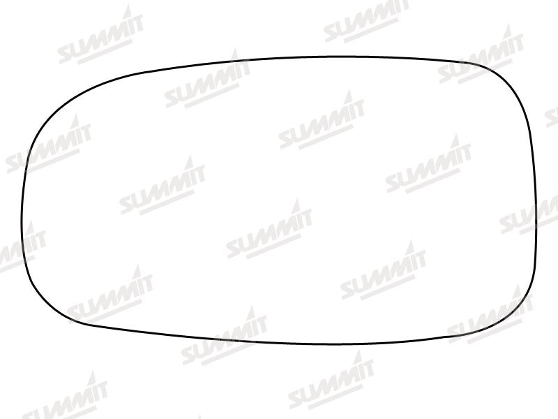 Summit Stick-On Standard Mirror Glass fits Saab 9 - 3 9 - 5 02 to 12 LHS Summit - Dynamic Drive