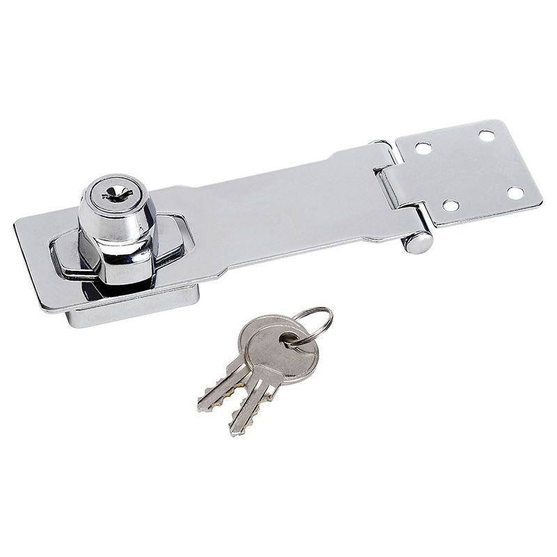 Master Lock Chrome Plated Steel Locking Hasp 118mm Master Lock - Dynamic Drive