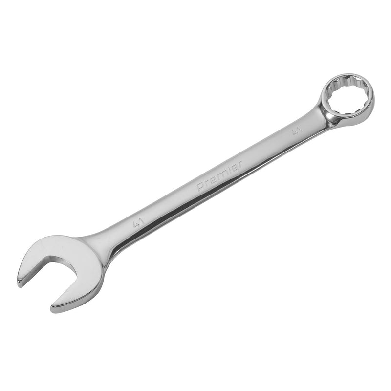 Sealey Combination Spanner Super Jumbo 41mm Open End Ring Premier Wrench 440mm Sealey  - Dynamic Drive