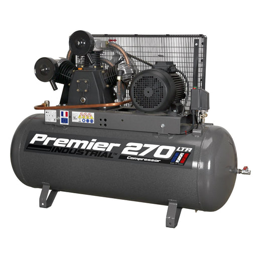 Sealey Air Compressor 270L Belt Drive 7.5hp 3ph SAC32775B Sealey - Dynamic Drive
