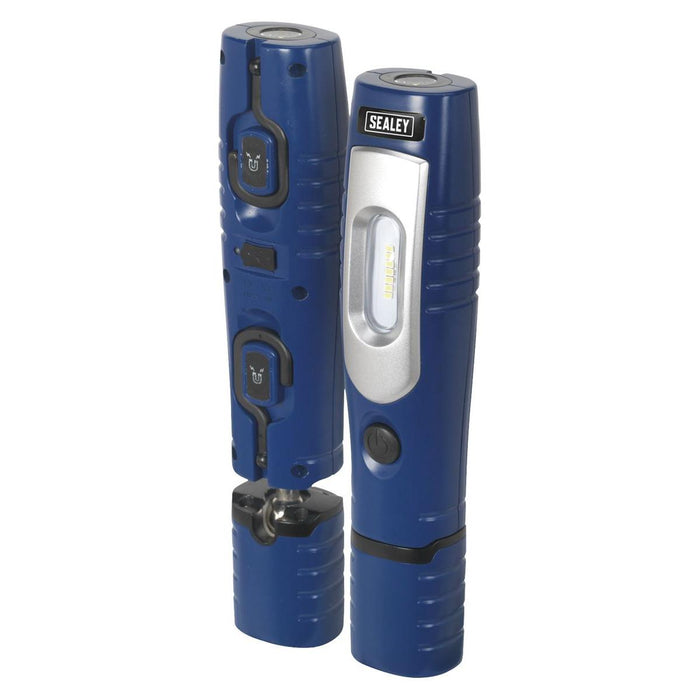 Sealey Rechargeable 360 Inspection Light 7 SMD & 3W SMD LED Blue Lithium-ion Sealey - Dynamic Drive
