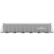 Dellonda Steel Frame Rectangular Swimming Pool - Step Ladder & Filter Pump 25ft Dellonda - Dynamic Drive