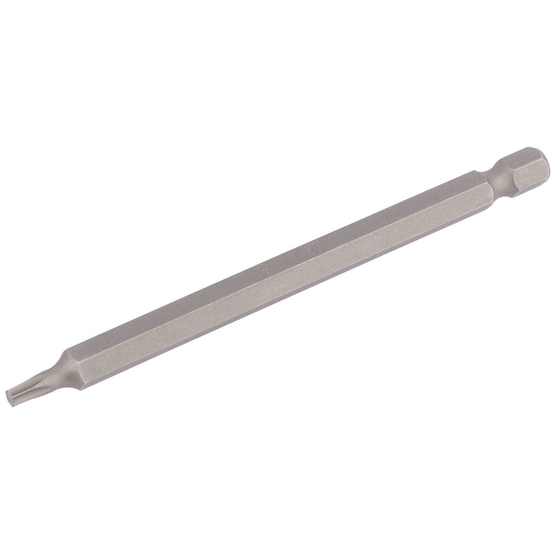 Draper TX-STAR Insert Bit, 1/4" Hex, 100mm Long, T15 (Pack of 1) Draper - Dynamic Drive
