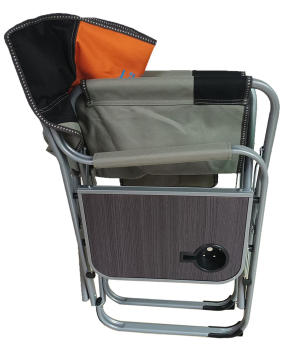 Liberty Orange Directors Chair with Side Table Camping Caravan Liberty - Dynamic Drive