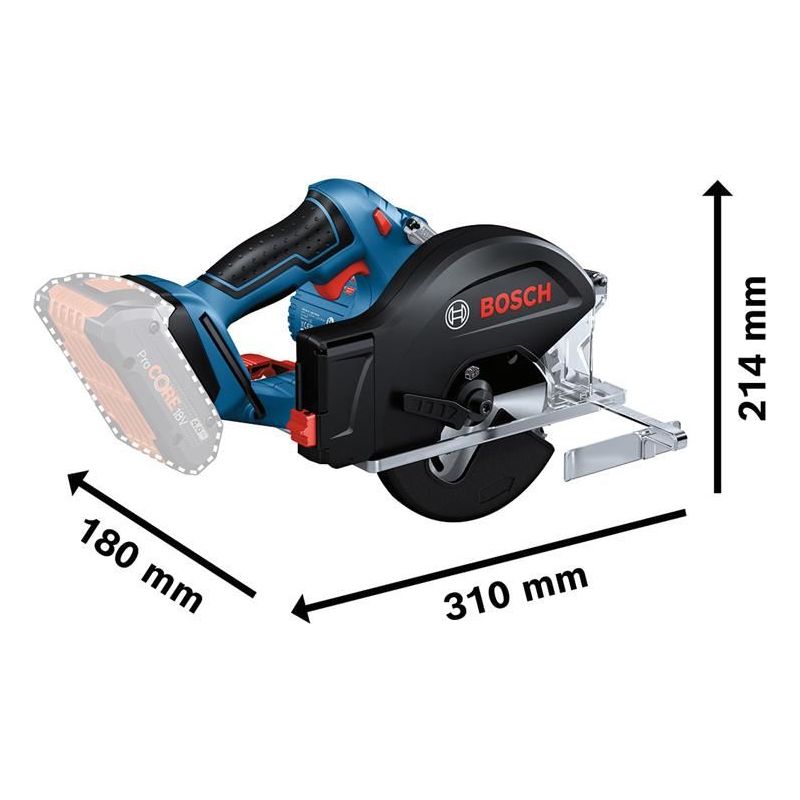 Bosch GKM 18V-50 Professional Metal Circular Saw 18V Bare Unit Bosch - Dynamic Drive