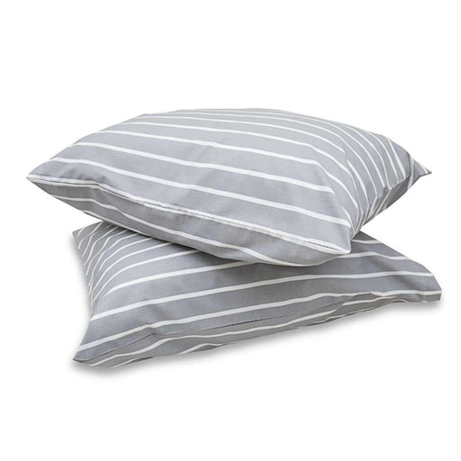Duvalay Pillowcase for Standard 73.5 x 51cm Pillow - Grey Stripe Duvalay - Dynamic Drive