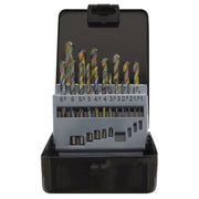 Sealey HSS Drill Bit Set 19pc Edge Ground Metric DIN 338 S0868 Siegen by Sealey - Dynamic Drive