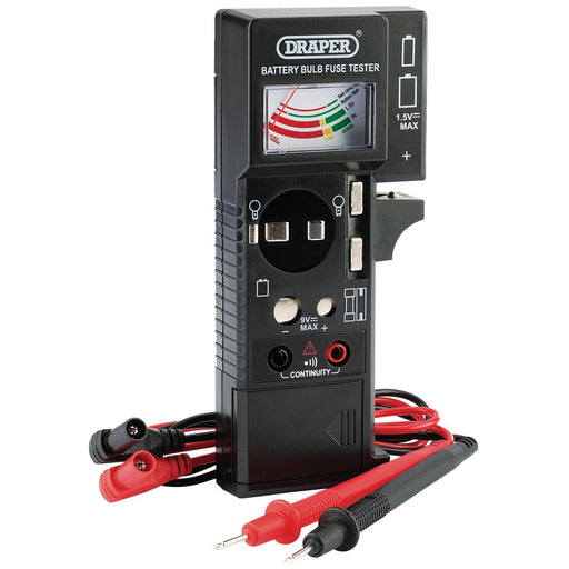 Draper Battery, Bulb, Fuse and Continuity Tester 90478 Draper - Dynamic Drive