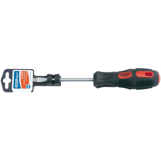 Draper Plain Slot Flared Tip Screwdriver, 6 x 100mm 40008 Draper - Dynamic Drive