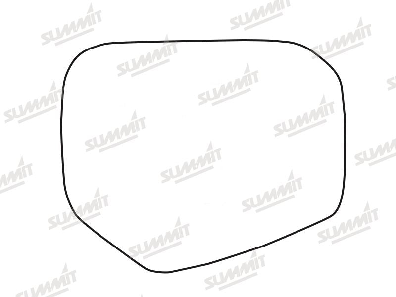 Summit Stick-On Standard Mirror Glass fits Mitsubishi L200 2006 On RHS Summit - Dynamic Drive