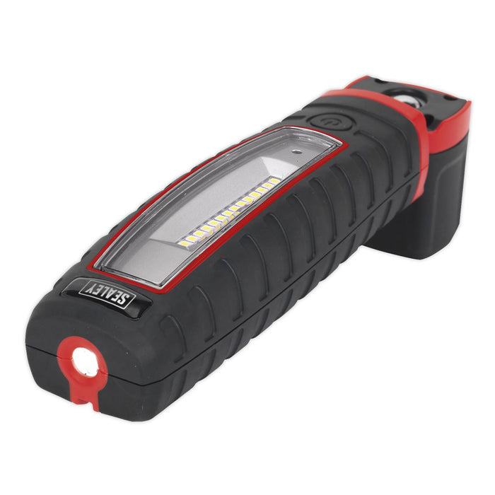 Sealey LED360 Cordless 360° 3W LED Rechargeable Inspection Lamp Black Li-ion Sealey  - Dynamic Drive