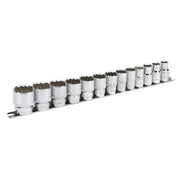 Sealey Socket Set 13pc 1/2"Sq Drive 12pt WallDrive Imperial AK2674 Sealey  - Dynamic Drive