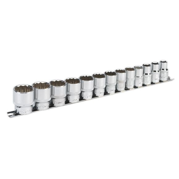 Sealey Socket Set 13pc 1/2"Sq Drive 12pt WallDrive Imperial AK2674 Sealey  - Dynamic Drive