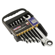Sealey Combination Ratchet Spanner Set 7pc Metric AK63907 Sealey - Dynamic Drive