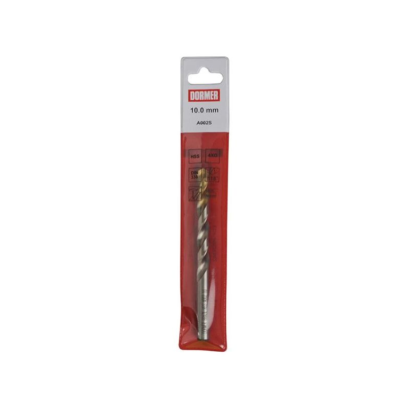 Dormer A002 HSS-TiN Coated Jobber Drill 8.00mm OL:117mm WL:75mm Dormer - Dynamic Drive