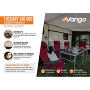 Vango Tuscany Air 500 Elements ProShield Caravan Awning Vango - Dynamic Drive