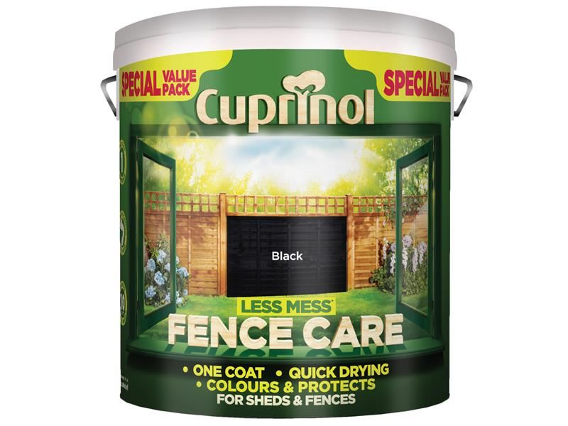 Cuprinol Less Mess Fence Care Black 6 litre Cuprinol - Dynamic Drive