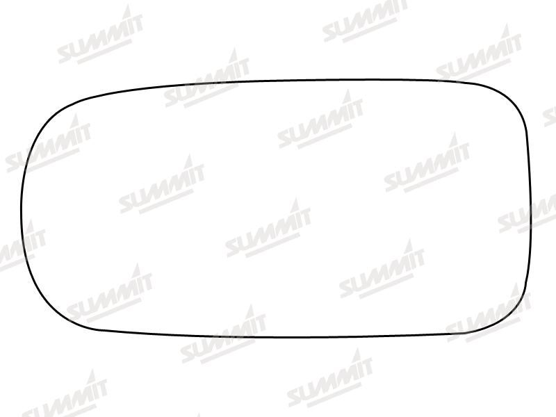 Summit Stick-On Standard Mirror Glass fits Jaguar XJ RHS LHS Summit - Dynamic Drive