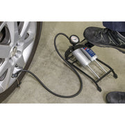 Sealey Foot Pump Twin Barrel FP4 Sealey - Dynamic Drive
