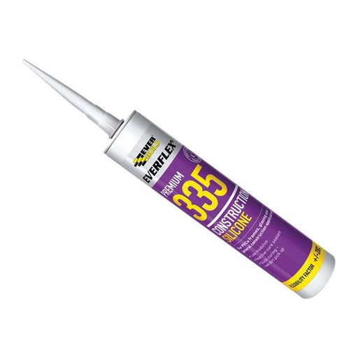 Everbuild Sika Everflex® 335 Construction Silicone Black 295ml Everbuild Sika - Dynamic Drive