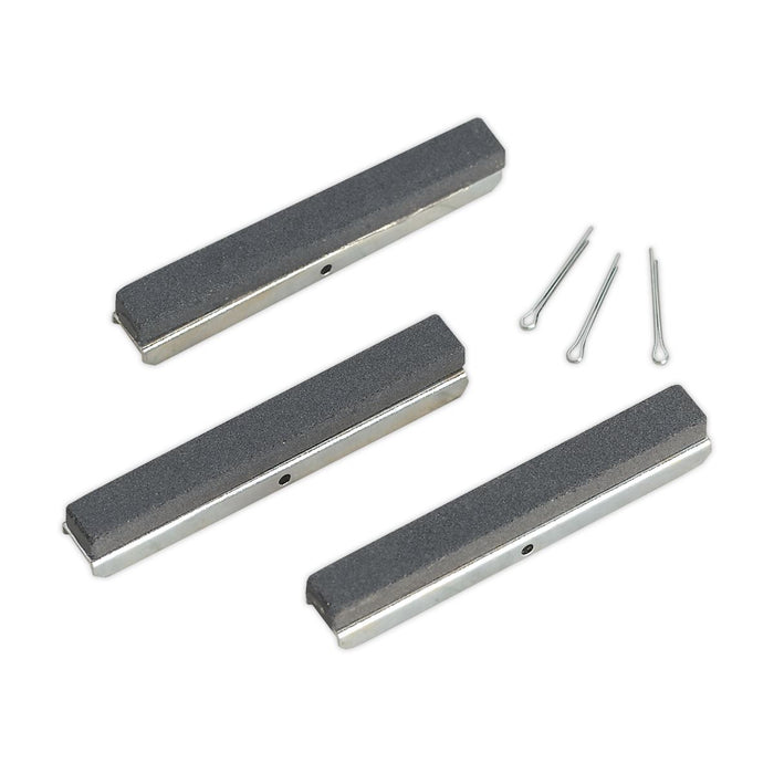 Sealey Stone 75mm Medium for VS162 Pack of 3 VS1621 Sealey - Dynamic Drive