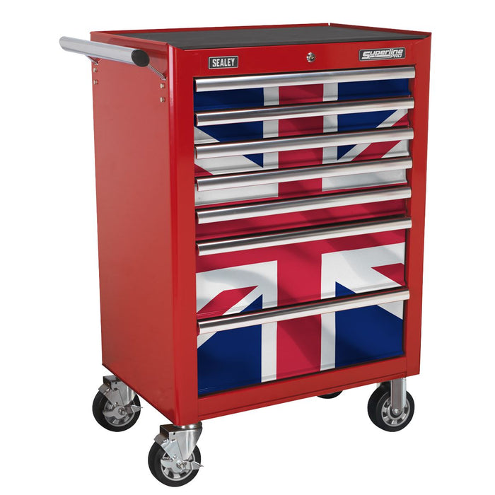 Sealey Union Jack Graphics 7 Drawer Rollcab Kit AP26479TUJ Sealey - Dynamic Drive